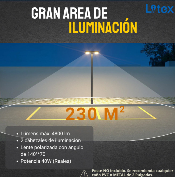 Imagen ilustrativa de FAROLA LED SOLAR LX070