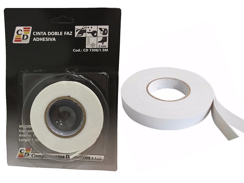 Imagen ilustrativa de Cinta Doble Faz Adhesiva Esp 2mm x 18mm x 5mts