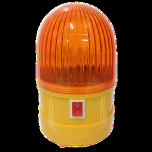 Imagen ilustrativa de Faro Intermitente con iman y leds-4 pilas-Amarillo