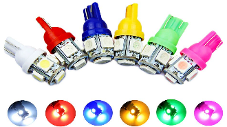 Imagen ilustrativa de T10 5 LED SMD COLORES