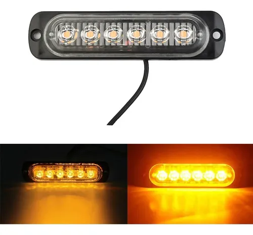 Imagen ilustrativa de FARO ESTROBO ÁMBAR 6 LED 18 EFECTOS