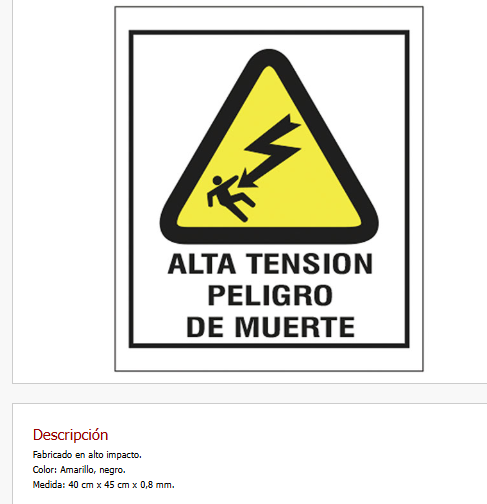 Imagen ilustrativa de Alta Tensión Peligro de Muerte