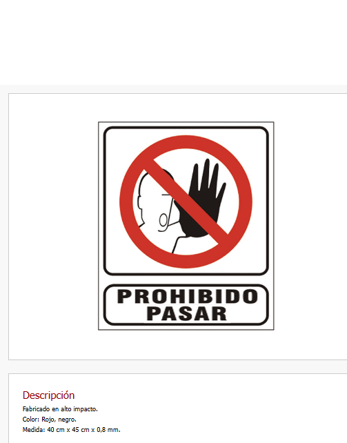 Imagen ilustrativa de Prohibido Pasar
