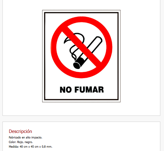 Imagen ilustrativa de No Fumar