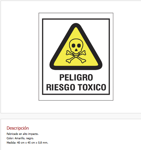 Imagen ilustrativa de Peligro riesgo toxico