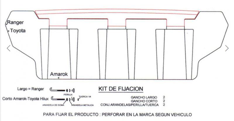 Imagen ilustrativa de Cajón de herramientas c/Pasaruedas Largo 1480 x Ancho 580 x Alto 430 S/cerradura - Negro con tapa Negra