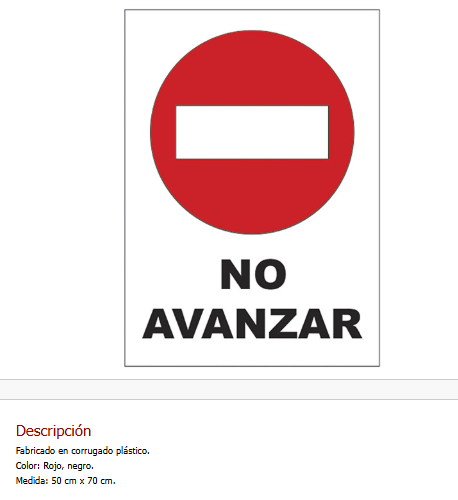 Imagen ilustrativa de No Avanzar