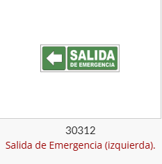 Imagen ilustrativa de Salida de Emergencia (izquierda)