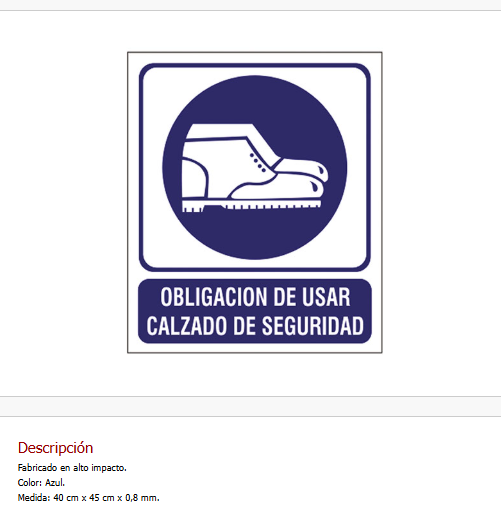 Imagen ilustrativa de Obligación de usar calzado de seguridad