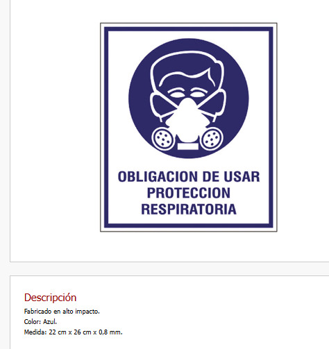 Imagen ilustrativa de Obligación de usar protección respiratoria