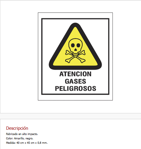 Imagen ilustrativa de Atención Gases Peligrosos