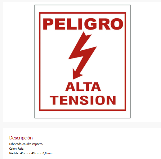Imagen ilustrativa de Peligro Alta Tensión