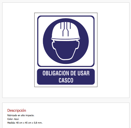 Imagen ilustrativa de Obligación de usar casco de seguridad
