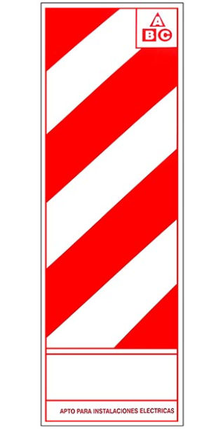 Imagen ilustrativa de Chapa Baliza columna A B C