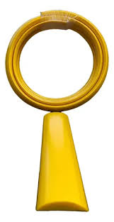 Imagen ilustrativa de Lomo de burro Despertador, Amarillo Vial 115mm x 22 mm x 2 Mts
