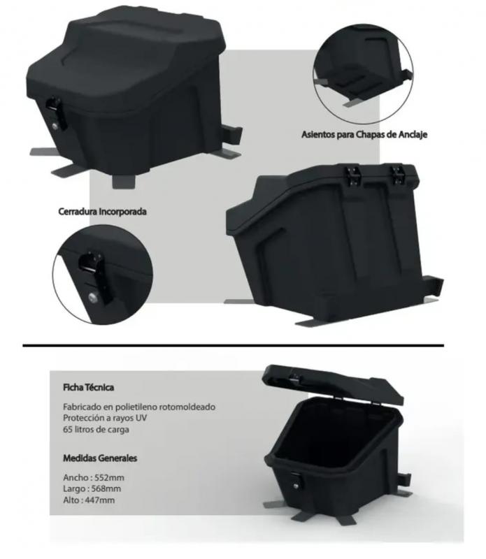 Imagen ilustrativa de Baul utv rzr1000 xp Capacidad 65 lt