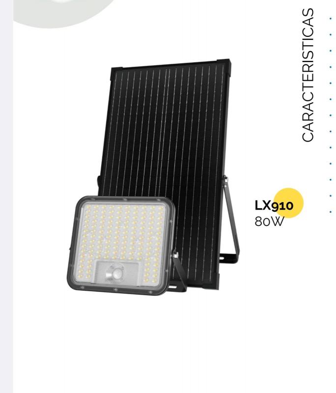 Imagen ilustrativa de REFLECTOR LED SOLAR LX910 80W