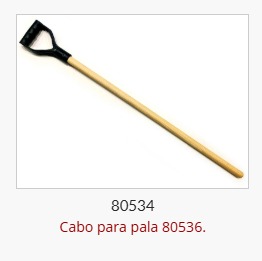 Imagen ilustrativa de Cabo De Madera Con Mango Para Pala 80536
