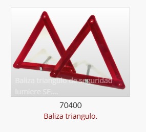 Imagen ilustrativa de Baliza triangular de seguridad Lumiere SE.